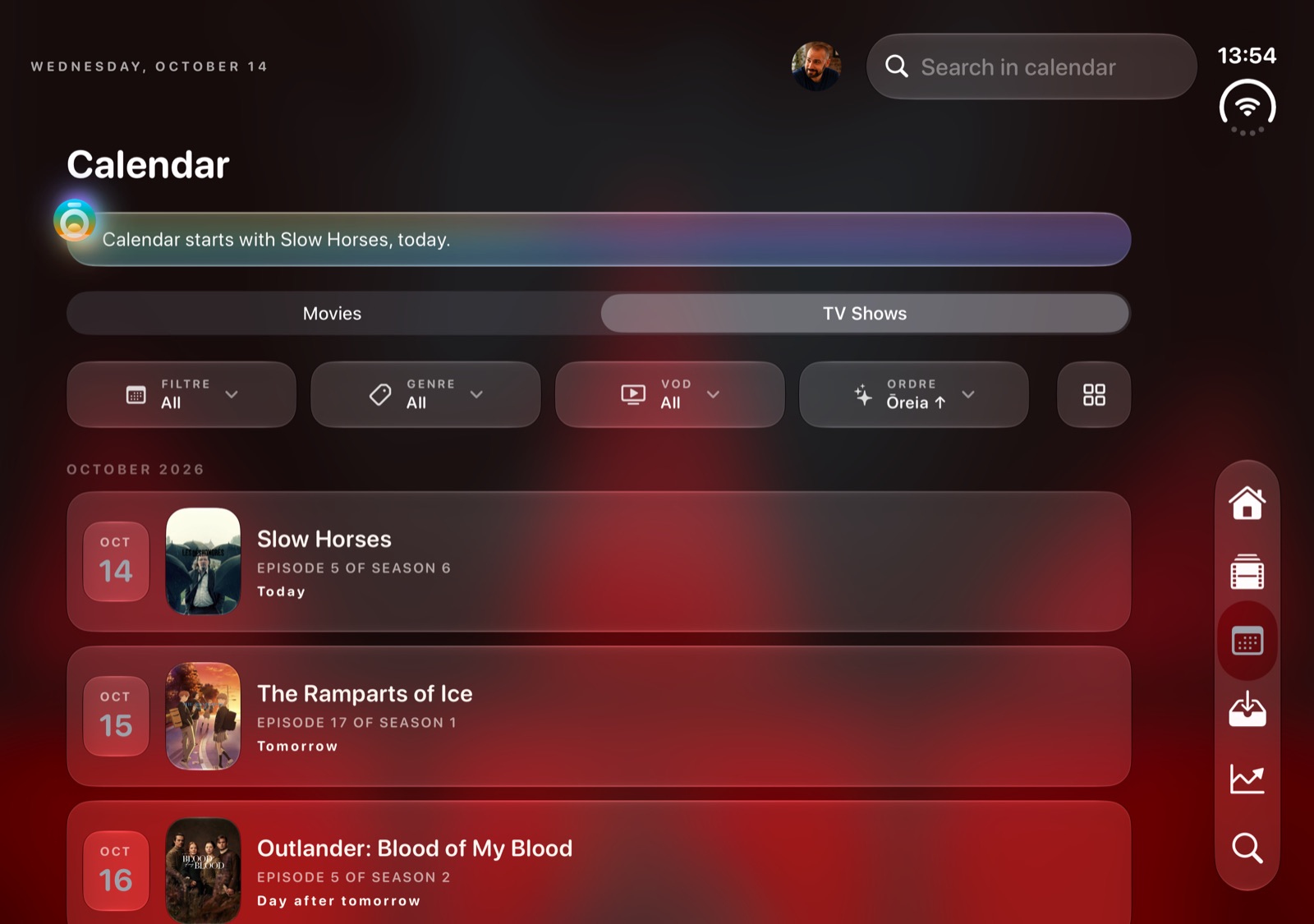 Calendar on iPhone Duo